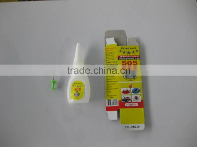 Jinyu factory price wholesale strong adhesive high viscosity quick dry plastic bottle 5g super glue 505