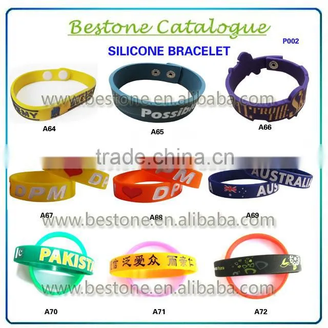 2015 the newest Silicone Bracelet custom bracelet