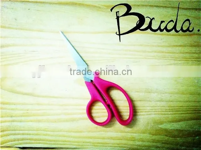 Best selling stainless steel stationery scissors with PP+TPR handle BD-S1654