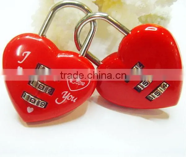 Factory Direct Cheap Price Zinc Alloy Eco-friendly Lovely Combination Lock For Charm Gifts Friends