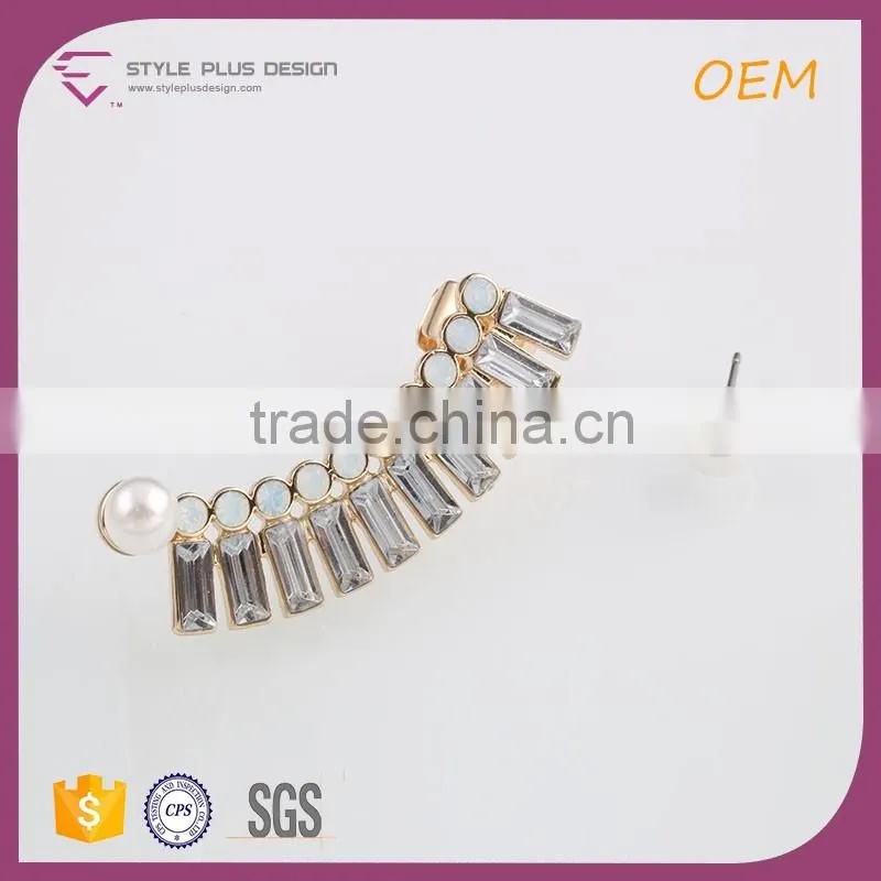 E78067I01 Korea Animal Sex With Ladies Cute Fashion Jewelry Earring Stainless Steel Latest Design Of Pearl Earrings