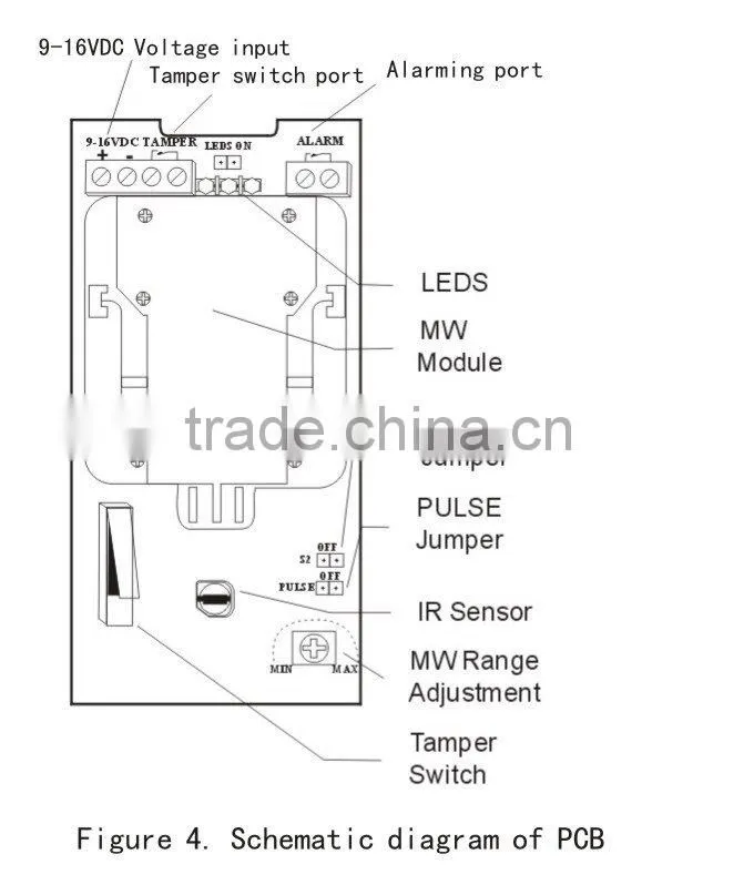 KH0766T Wired Microwave PIR Detector