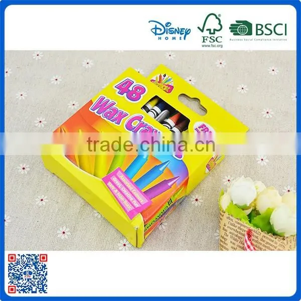 Customization standard 48 color crayons set for kids with customized logo