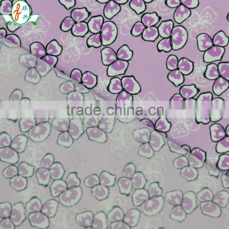 4 Way Stretch Printed Fabric Polyamide Elastane Pretty Flower Underwear Fabric Elastic Fashion Underwear Fabric