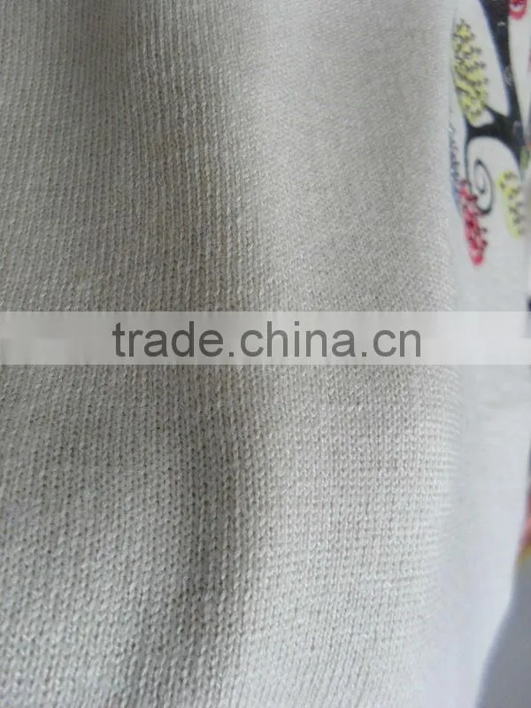 Printing sweet starts and hot drilling technology of women sweater 9963#