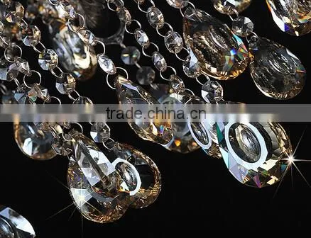 Good Quality K9 Crystal Chandelier Living Room Chandelier,Dining Room Chandelier light with 5 lights Cognac color