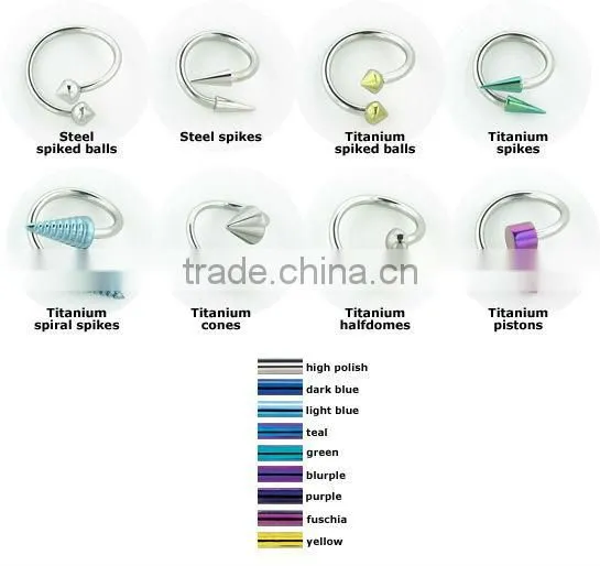PRE-ORDER steel spiral barbell with specialty ends
