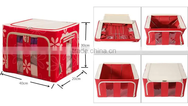 Foldable and waterproof book food underwear toy storage plastic box of christnas for kids