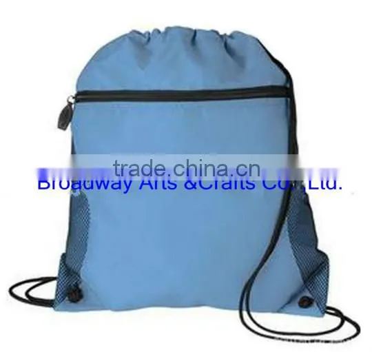 custom design polyester drawstring bag with your own logo