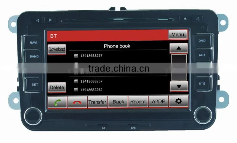 For Volkswagen touran car radio navigation system with CE and ROHS certificates