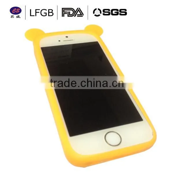 Lovely silicone safety cover for mobile phone custom waterproof phone case silicone cell phone case