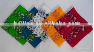 custom screen printed bandana,cotton girl bandanas,screen printed bandana