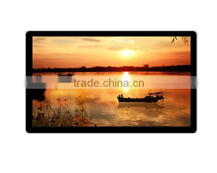 55" rounded infrared touch screen wall hanging android LCD advertising player
