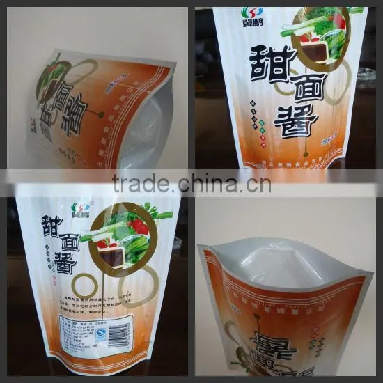 good quality 9 color Printed stand up pouch for snack