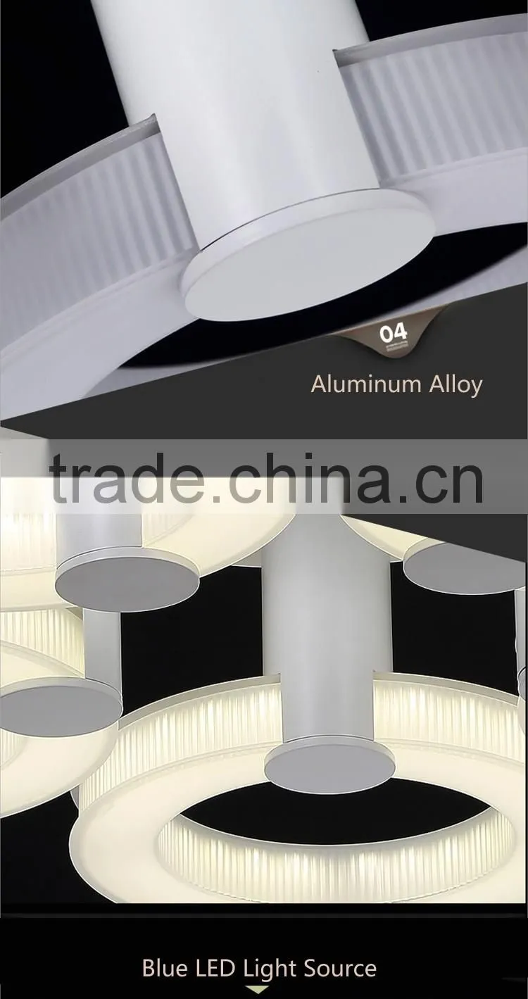 Elegant Ceiling Lights for Restaurant 5 Lights 220V Crystal Ceiling Lamp
