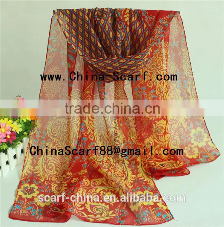 Chiffon fabric for scarf wholesale