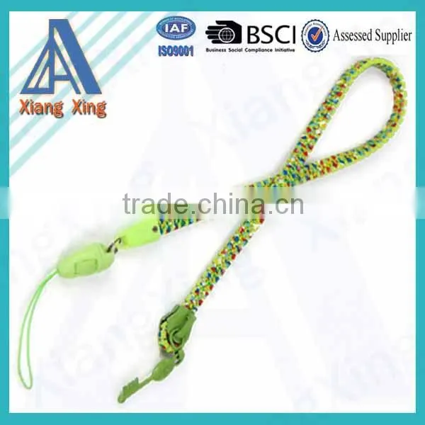 Customized logo cheap plastic diy promotional zipper lanyard