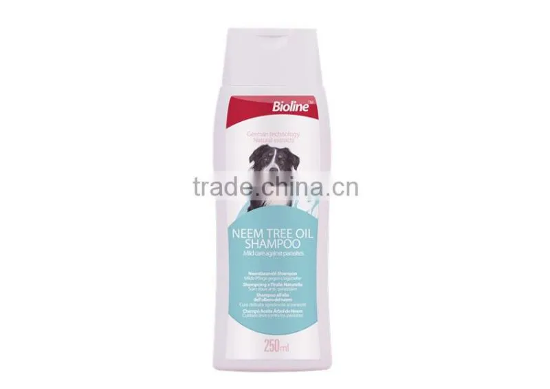 Bioline neem tree oil organic shampoo dog shampoo/anti flea and tick shapoo