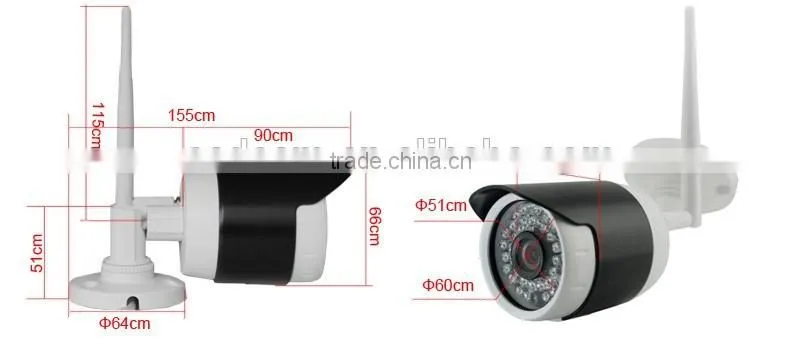 H.264 NVR Kits CCTV Wireless Camera 1.3MP Network Camera IP 2.4ghz Mini USB Wireless Camera with Receiver