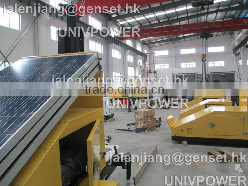 Green Energy trailer solar light tower