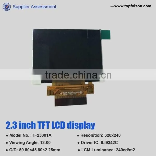 Factory Supply 2.3 inch TFT LCD display 320*240 resolution 8 bit interface for smartwatch-TF23001A