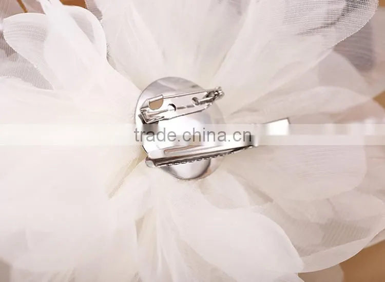 wedding mini snap decorative hair clips with flower