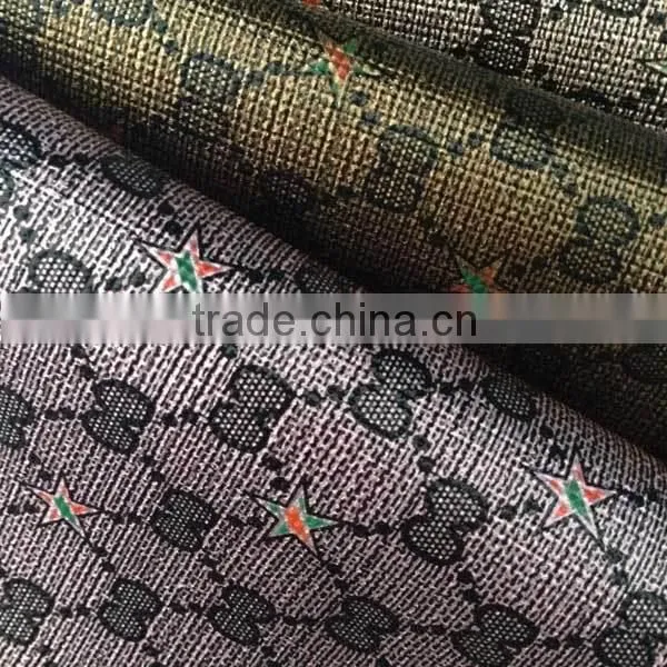 genuine leather fabric pu synthetic leather for bags faux leather embossed fabric
