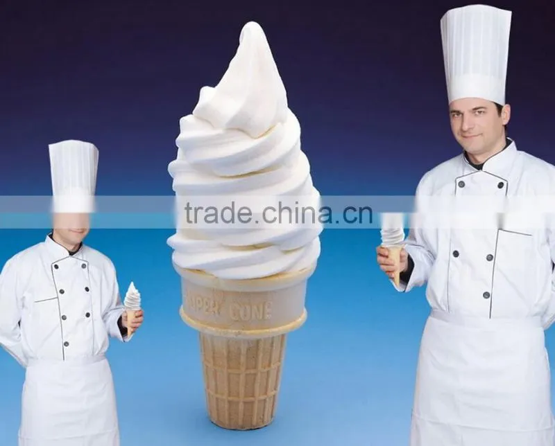 Desktop soft ice cream machine with 1 flavor