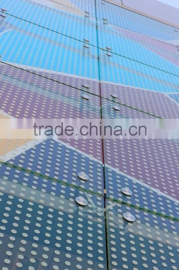 Safety Tempered Colored Printed Glass Pot Decorative With Factory Price