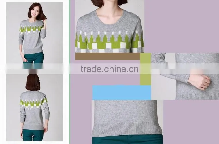 new design fashion o-neck sweater women