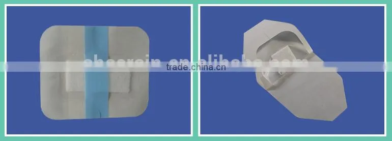 Medical disposable sterile transparent waterproof medical burn wound dressing with absorbent pad
