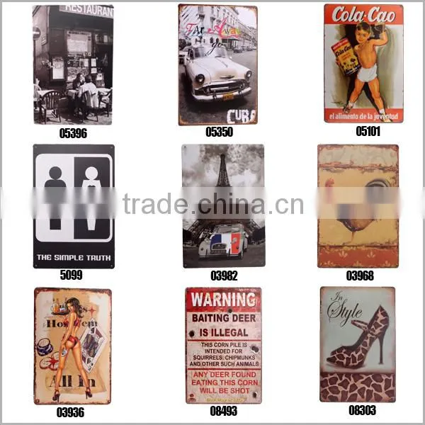 20x30cm vintage music metal tin signs