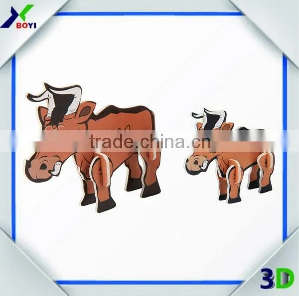 2014 Best Selling Wholesale Promotion Gift Funny EPS Cartoon Puzzle Game 3d