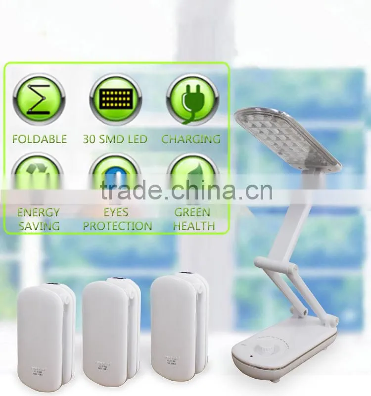 foldable led rechargeable desk lamp for study reading