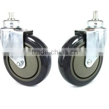 Shopping trolley wheel swivel fix wheel caster
