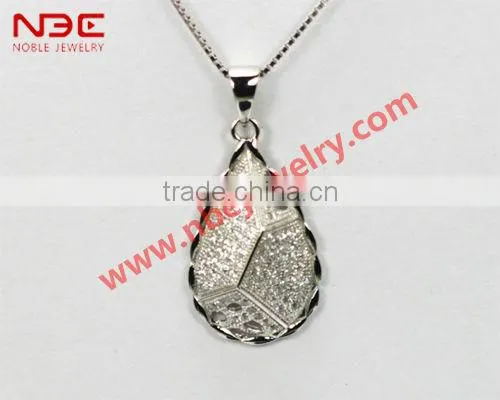 micro wax setting necklaces jewelry with AAA CZ stone