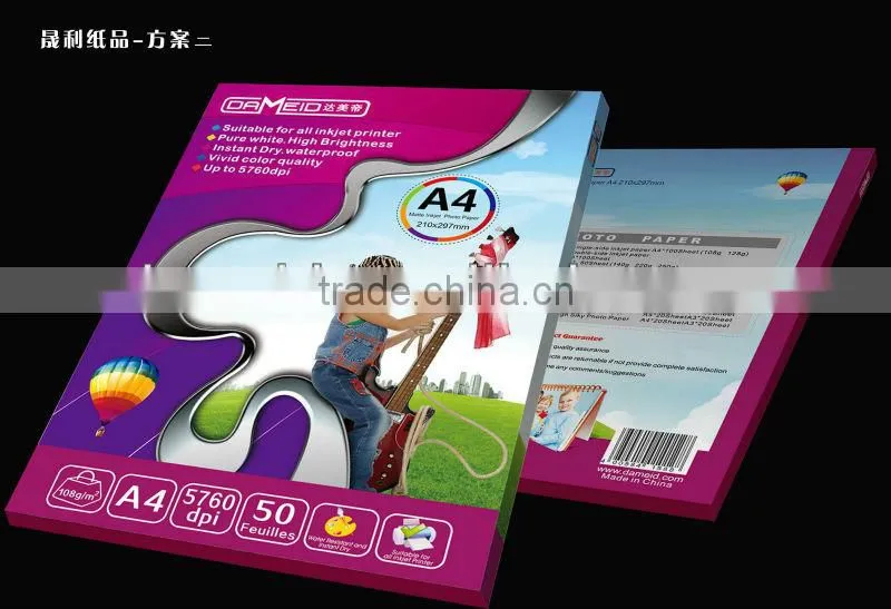 manufacturer supply! high quality sublimation transfer paper a4 with factory price