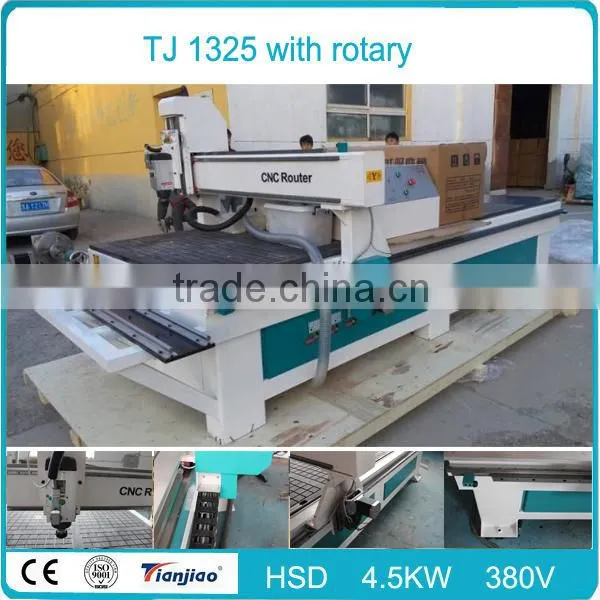 wood cnc sculpture machine 4.5KW Italy HSD air cooling spindle support CAD or CAM