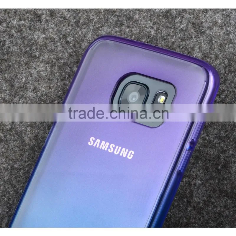 C&T Ultra Slim Rainbow Transparent Soft TPU Case For Samsung Galaxy S7 Edge G9350