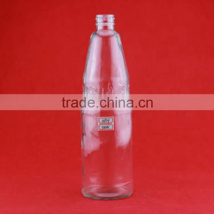 High quality glass ethanol bottle screw mouth bottle cucurbit shape bottle