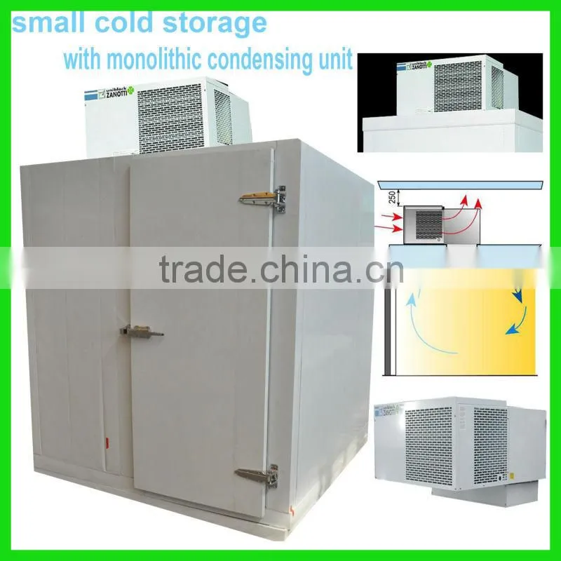 Small Cold Storage with monolithic condensing unit