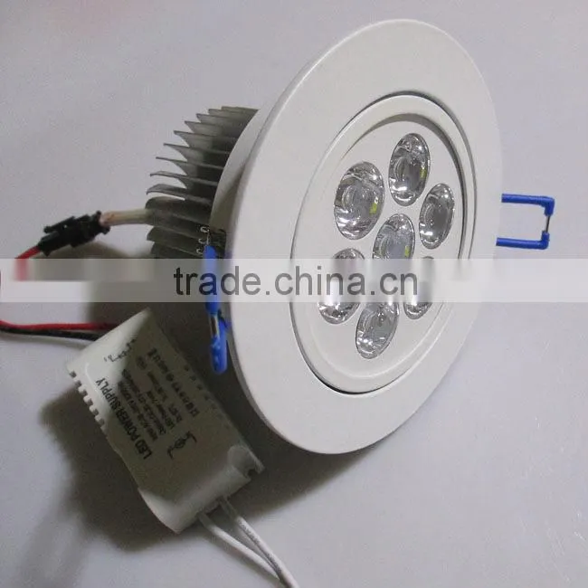 7W white Led dowlights,700LM,AC85-265V,7*1W ,2 years warranty