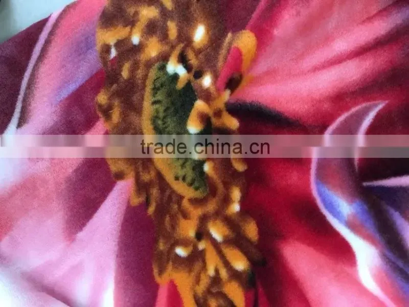 Fancy Printed Flannel Wholesale Fabric Velvet for Artificial Woolen Blanket