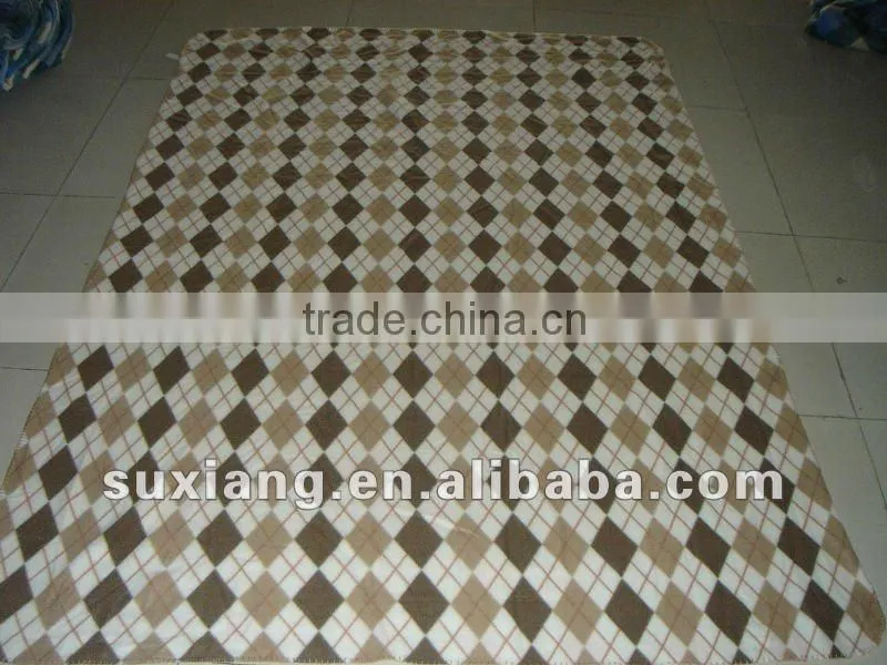 Stock doulbe faces fleece blanket