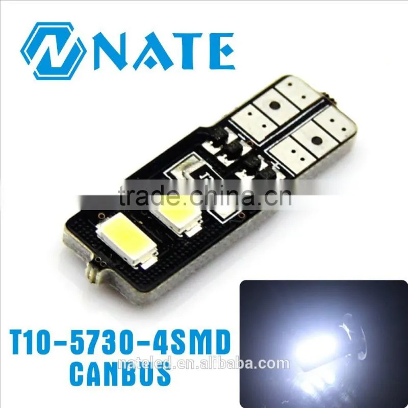 2015 hotsale car led light t10 5730 9smd Canbus interior light