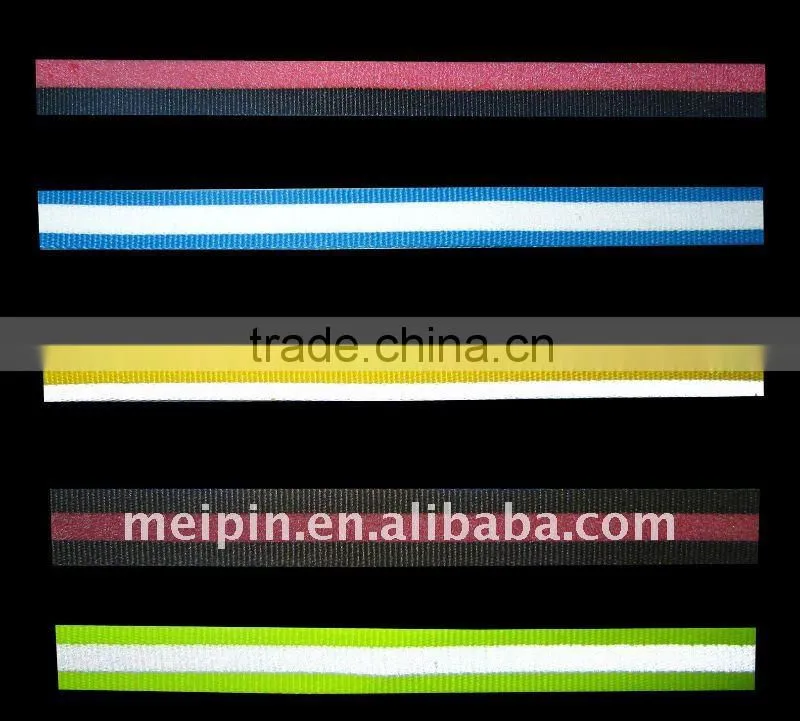 The reflective ribbon with banding