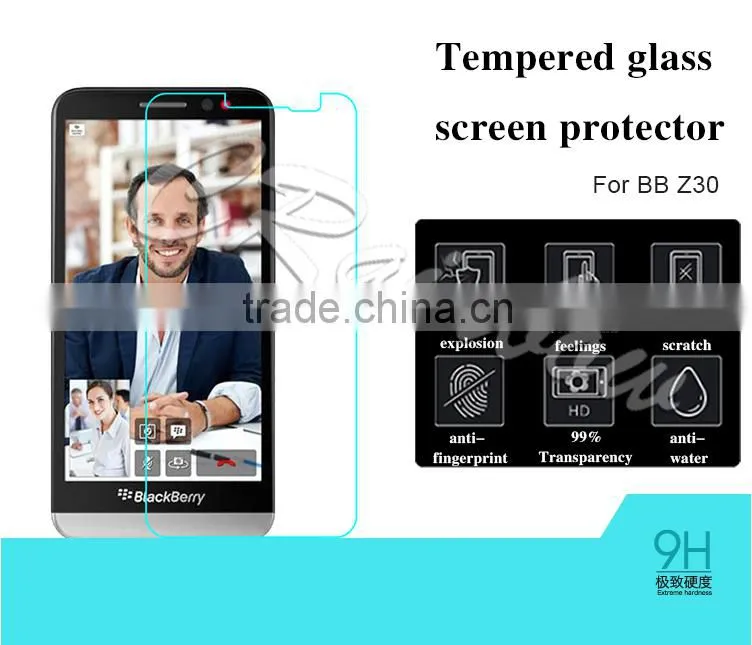 9H 0.33mm for Blackberry Z30 screen protector tempered glass