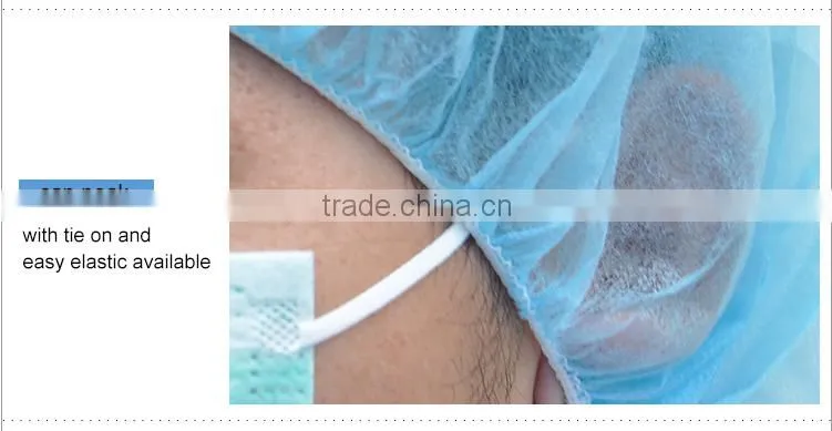 Bouffant surgical disposable cap , nonwoven cap,round cap