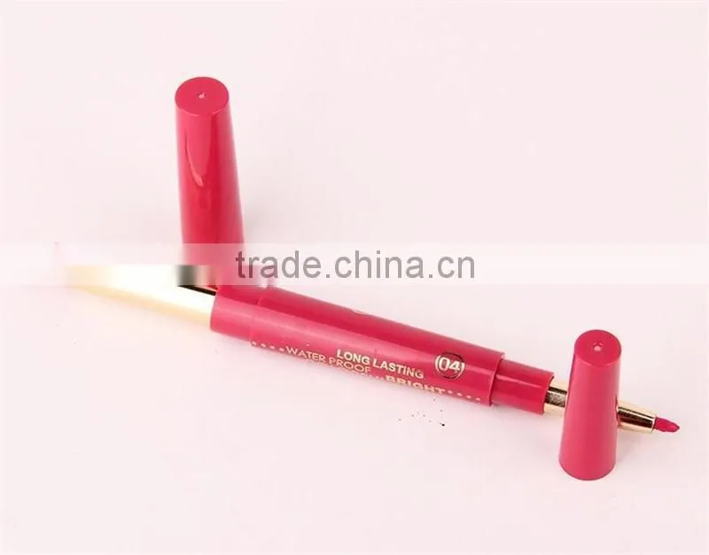 Music Flower Dual Purpose Lipstick&Lip Liner 12 Colors Waterproof Long Lasting Bright Colorful lipstick stick set