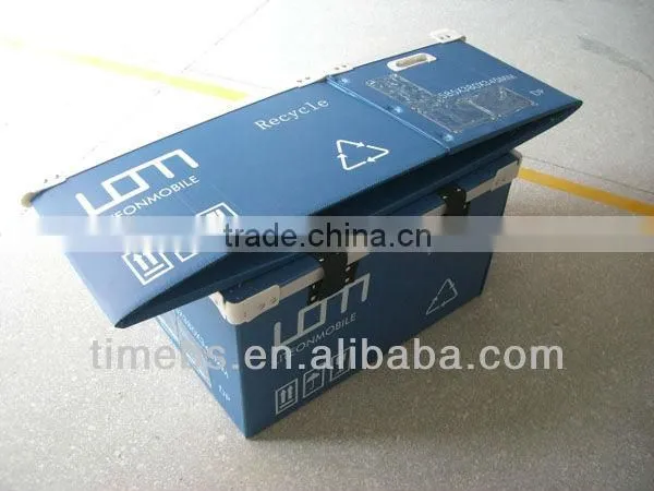 Corrugated plastic storage box